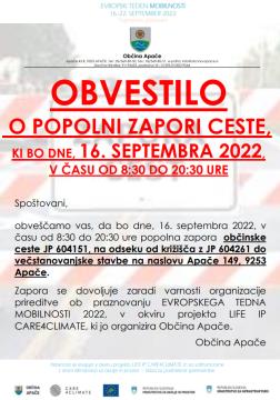 obvestilo o zapori_16.9.